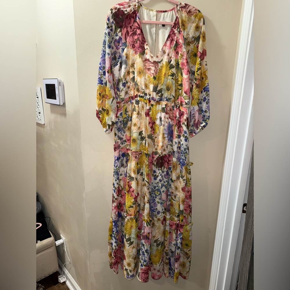 Express V-Neck Maxi Dress